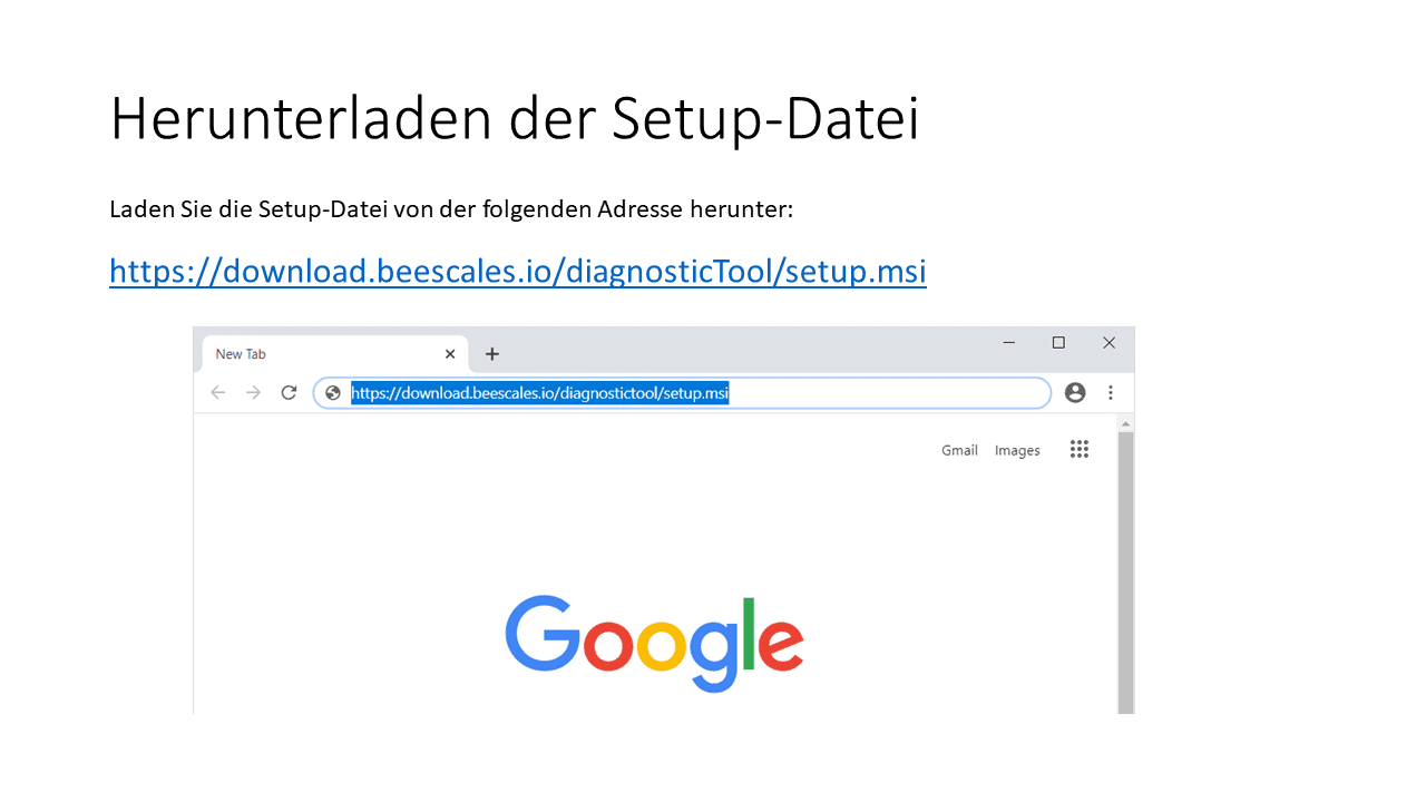 Herunterladen der Setup-Datei