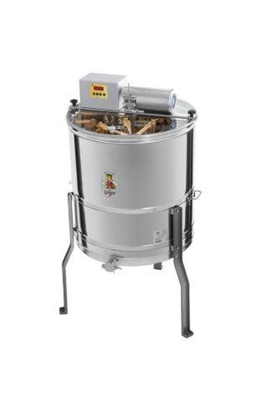 Logar 12/8-Waben-Radialschleuder, Kessel 63 cm, Vollautomatik Antrieb, Motor 110W, Rähmchen 24 x 48 cm